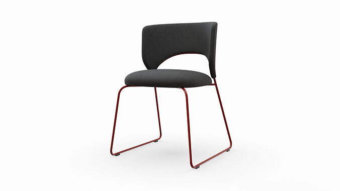 Chair Duffy Low-poly 3D model 3