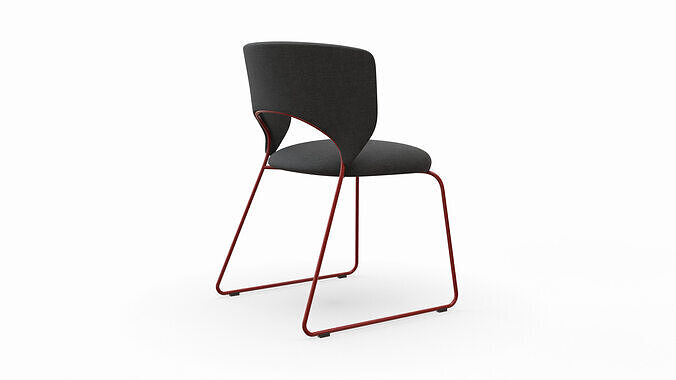 Chair Duffy Low-poly 3D model 5