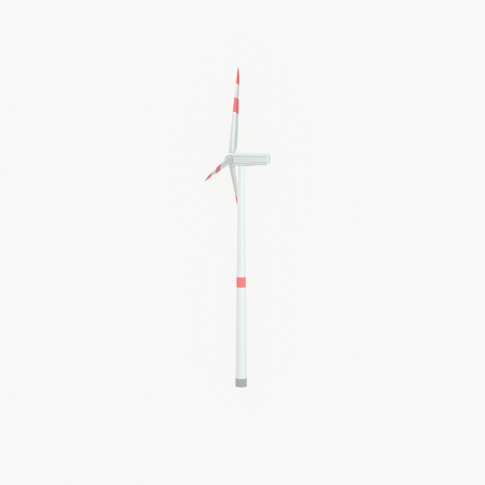 Wind turbine N1 H-150 RD 148 m with animation Low-poly 3D model_50