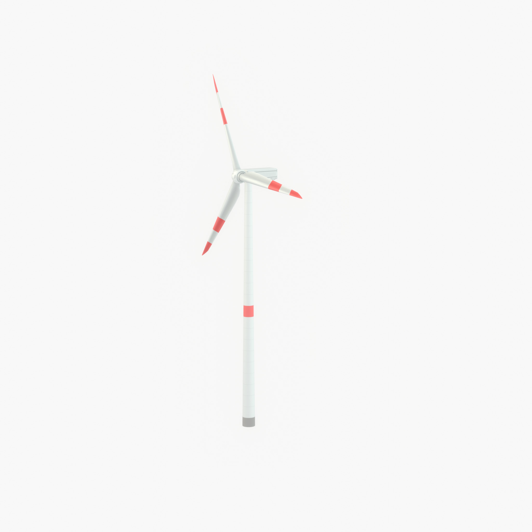 Wind turbine N1 H-150 RD 148 m with animation Low-poly 3D model_56