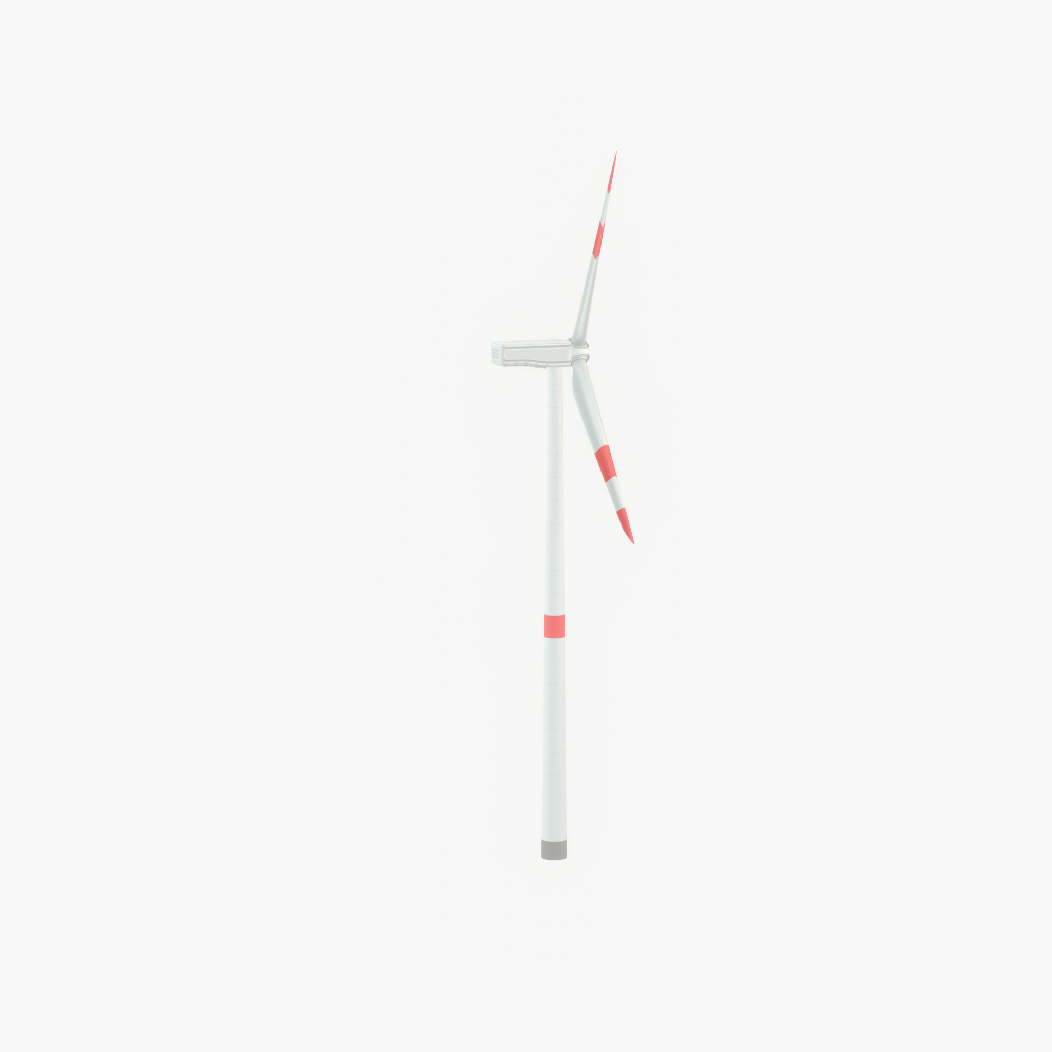 Wind turbine N1 H-150 RD 148 m with animation Low-poly 3D model_55