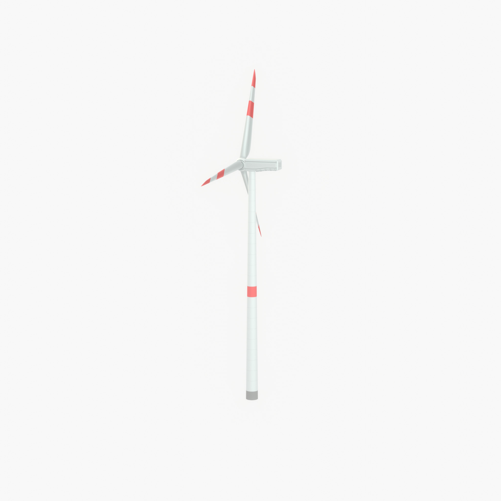 Wind turbine N1 H-150 RD 148 m with animation Low-poly 3D model_32