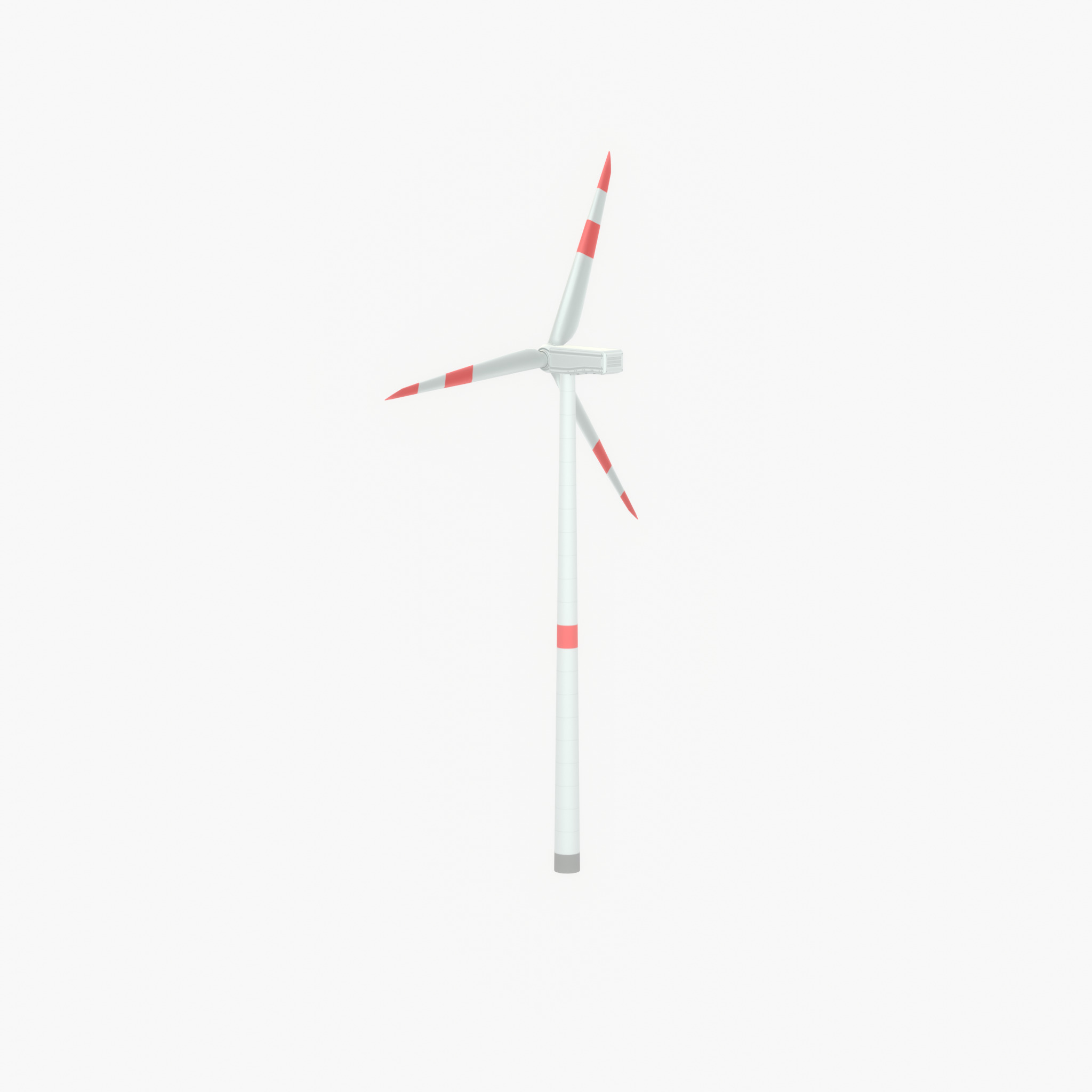 Wind turbine N1 H-150 RD 148 m with animation Low-poly 3D model_27
