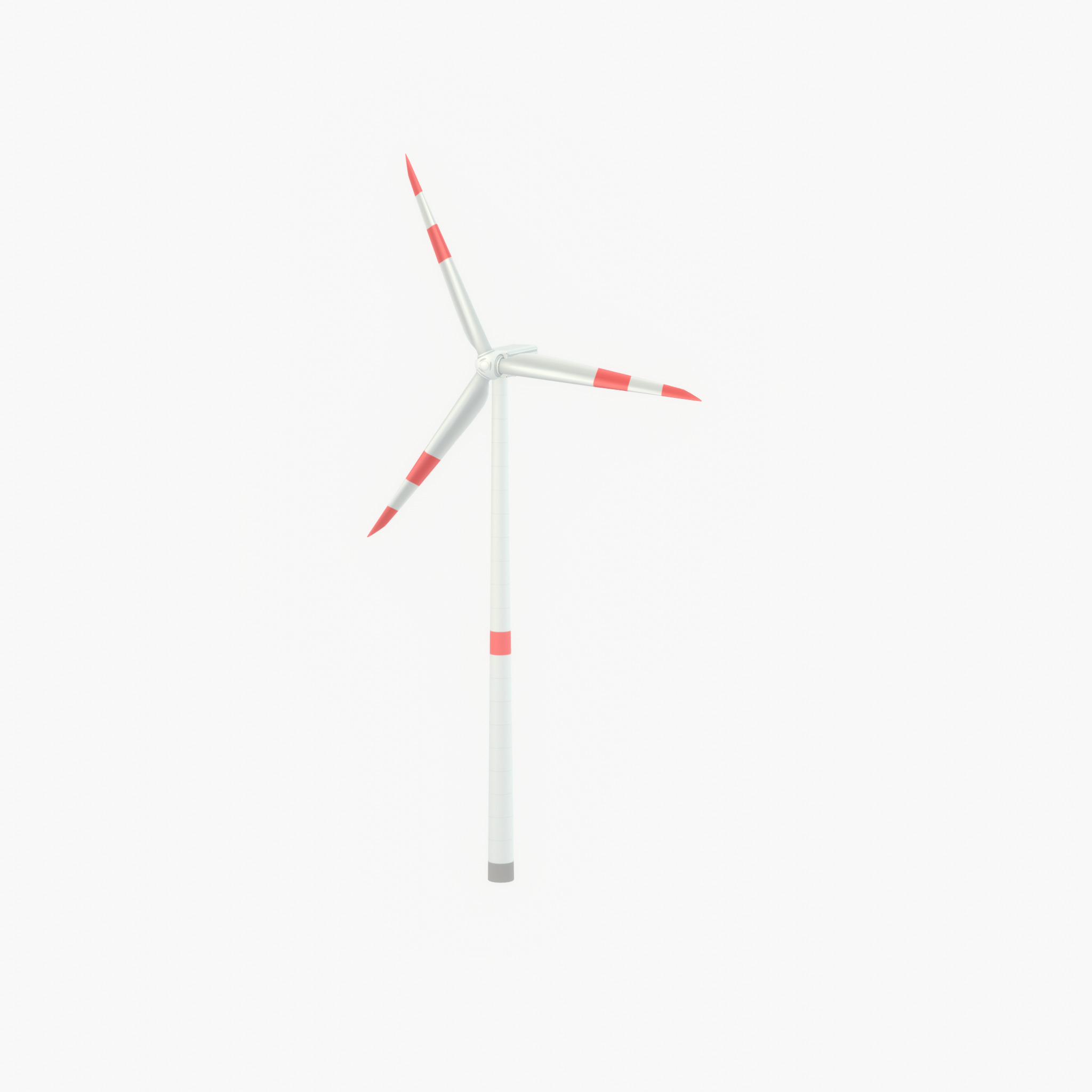 Wind turbine N1 H-150 RD 148 m with animation Low-poly 3D model_60