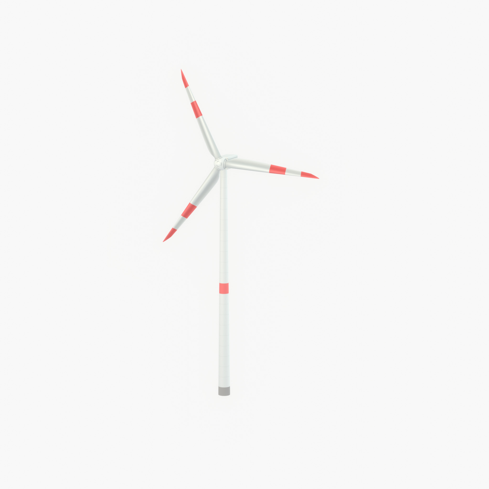 Wind turbine N1 H-150 RD 148 m with animation Low-poly 3D model_61