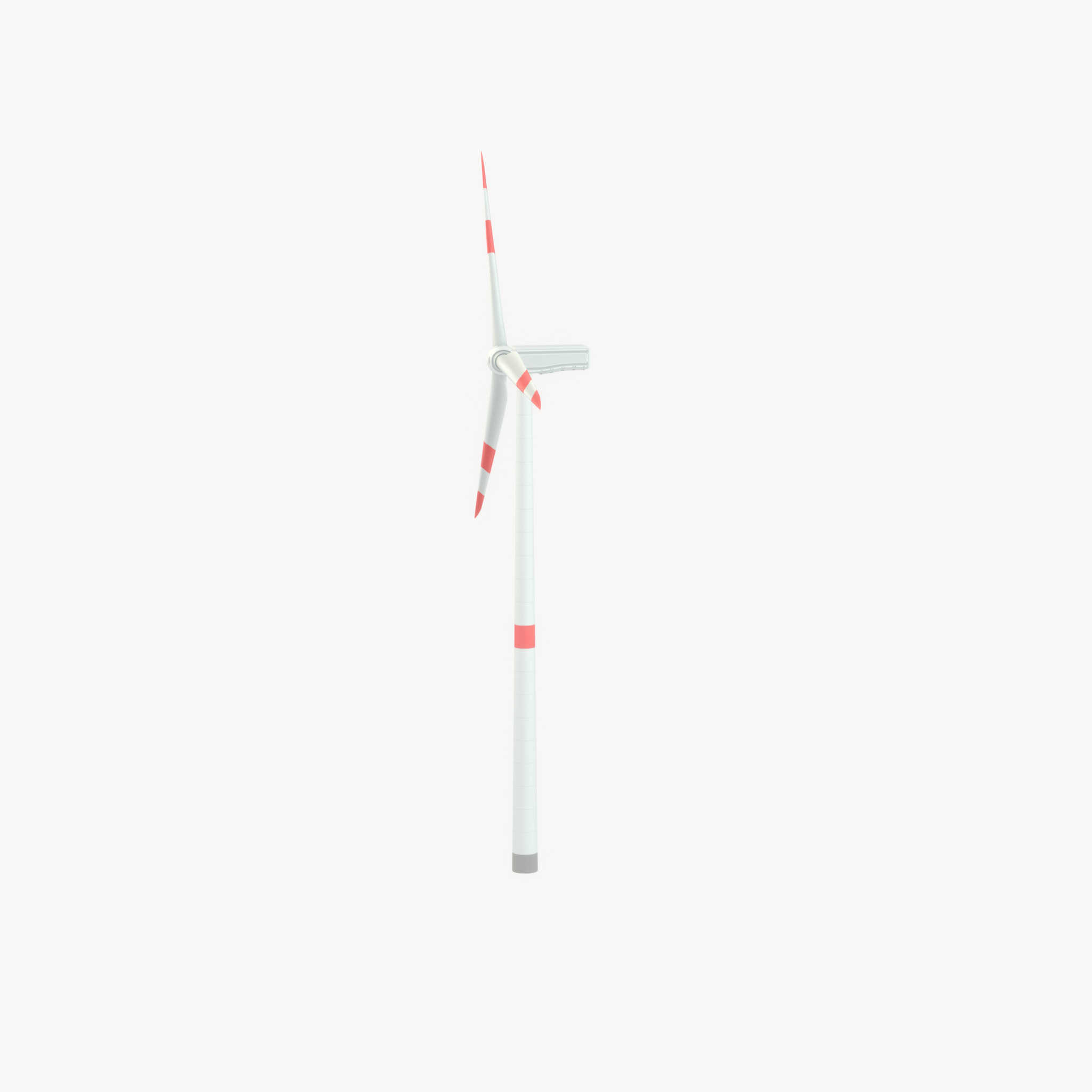 Wind turbine N1 H-150 RD 148 m with animation Low-poly 3D model_39