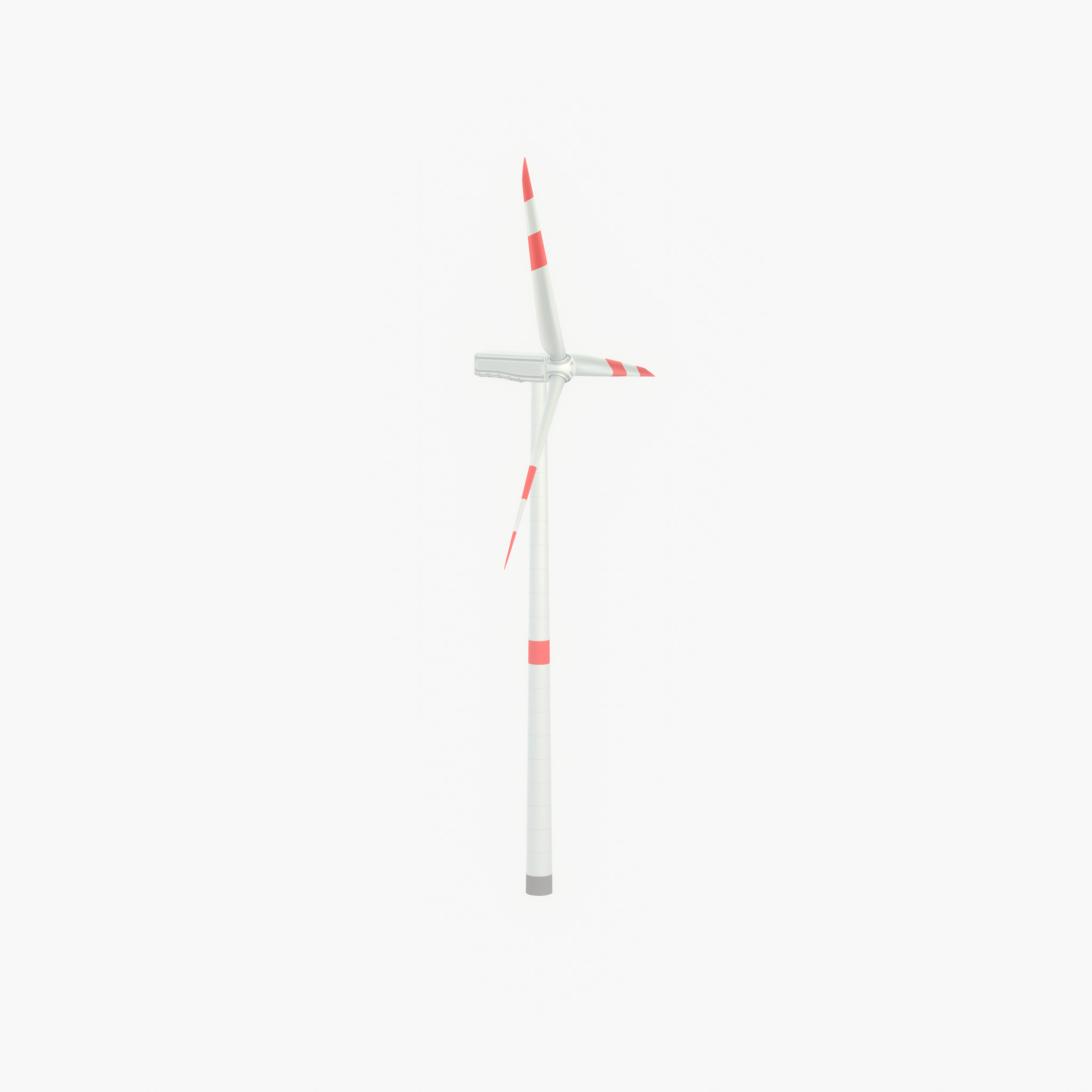 Wind turbine N1 H-150 RD 148 m with animation Low-poly 3D model_52
