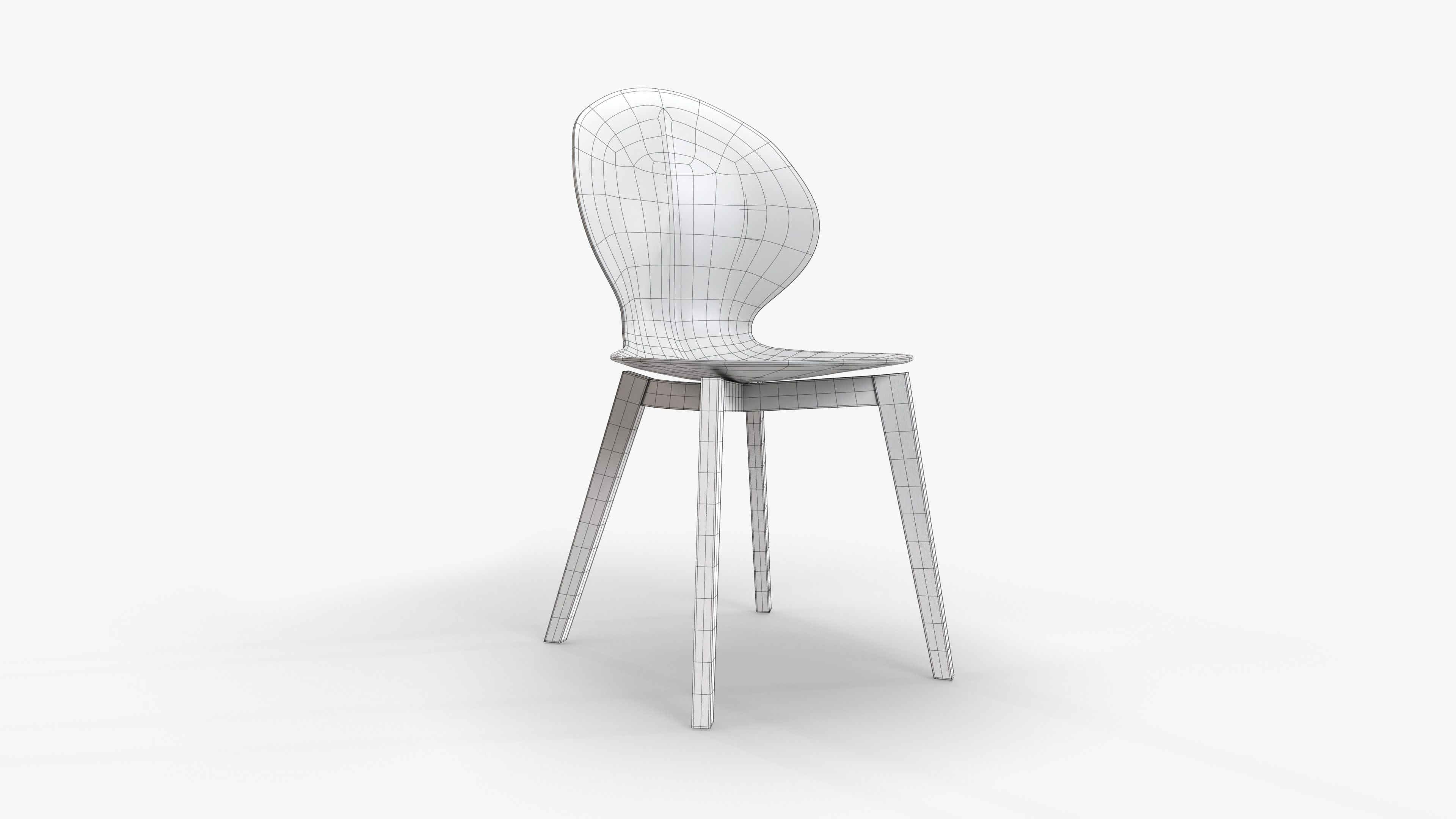 Chair Basil Low-poly 3D model_6