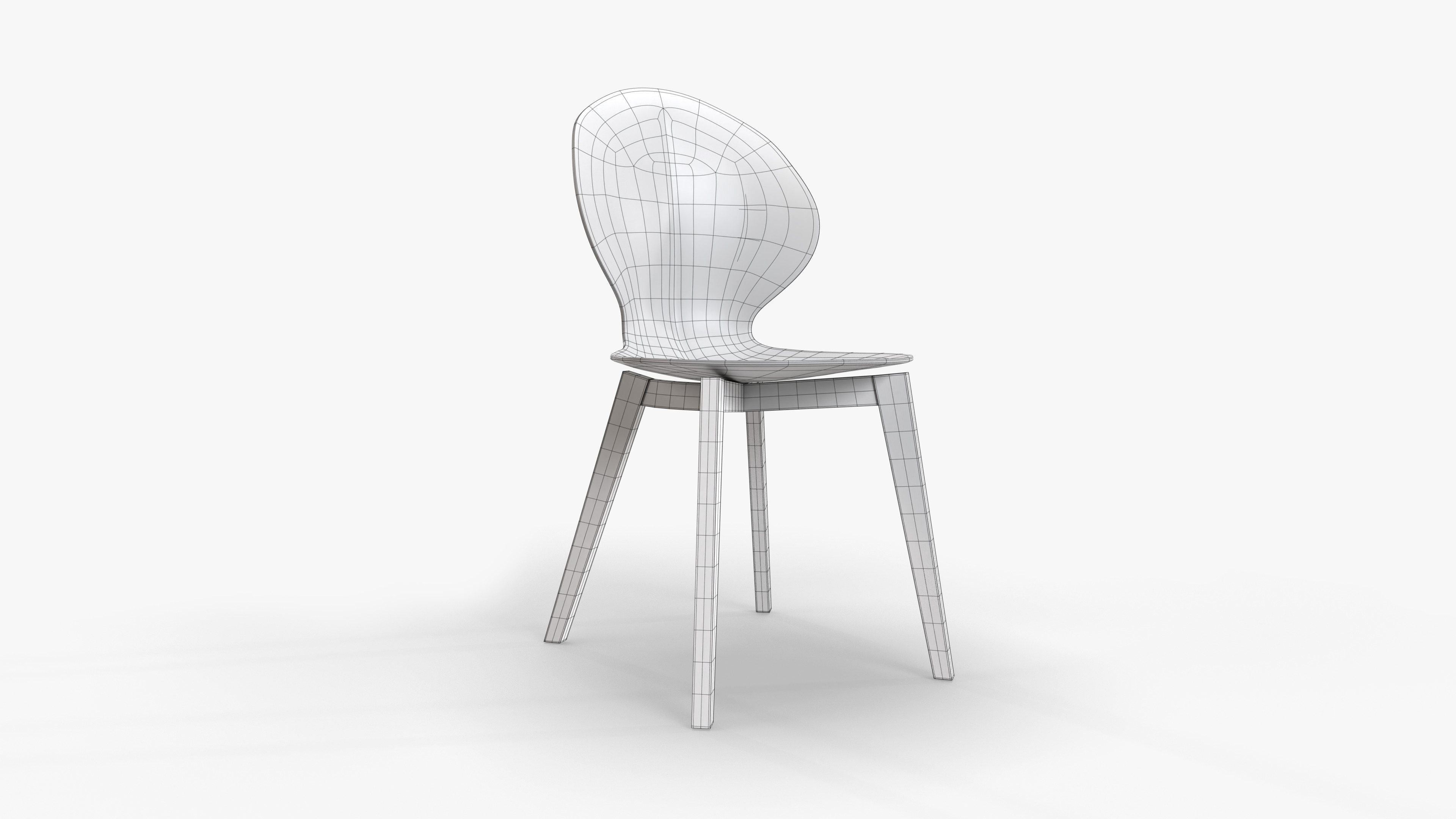 Chair Basil Low-poly 3D model_7