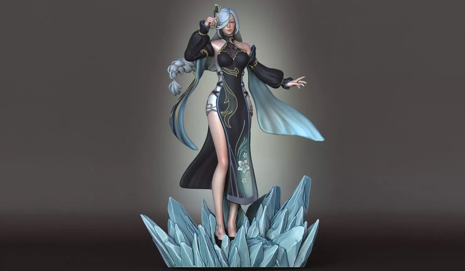 SHENHE GENSHIN IMPACT  Fanart 3D print model_1