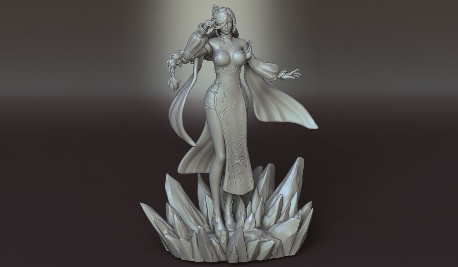 SHENHE GENSHIN IMPACT  Fanart 3D print model_5