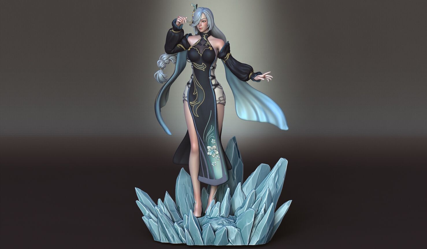 SHENHE GENSHIN IMPACT  Fanart 3D print model_7