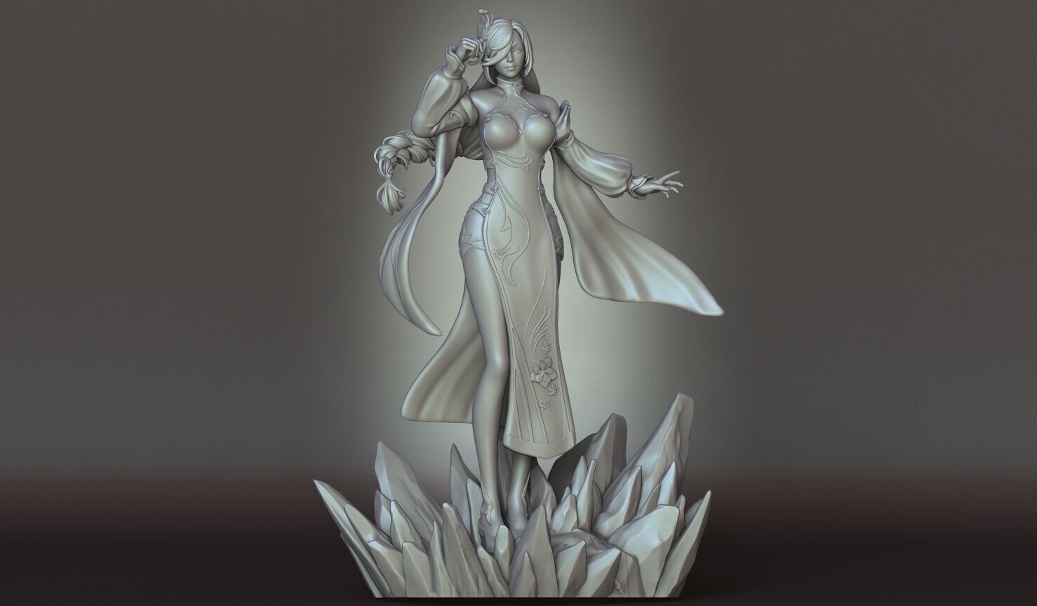 SHENHE GENSHIN IMPACT  Fanart 3D print model_4