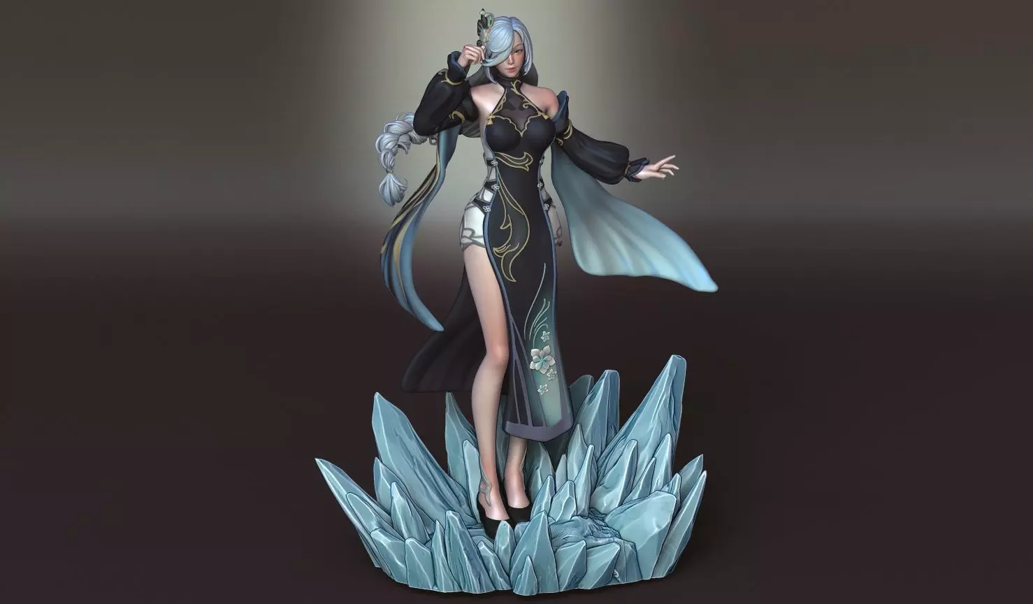 SHENHE GENSHIN IMPACT  Fanart 3D print model_3