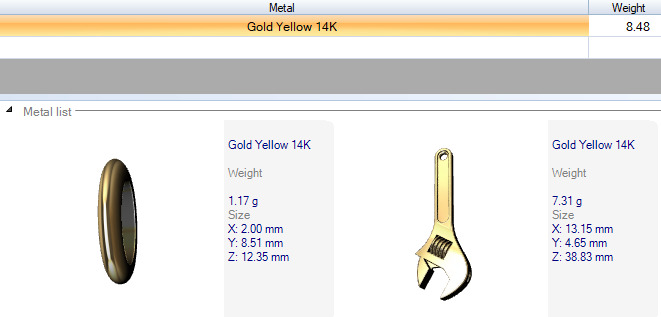 Wrench pendant silver gold printable jewelry  3D print model_26