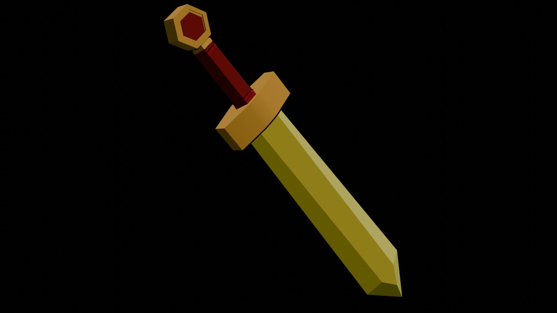Stylized Cartoon Swords Low-poly 3D model_7