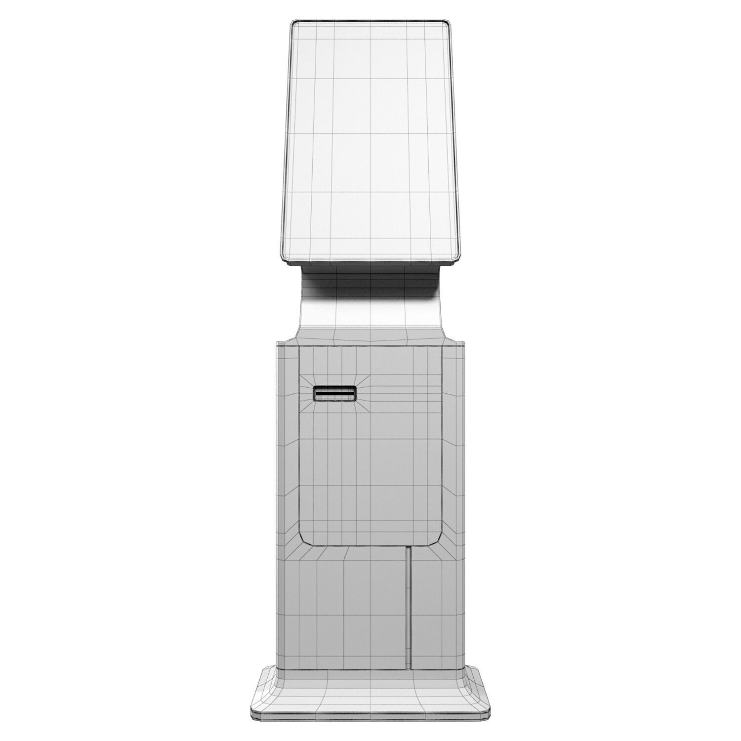 POS Terminal Blue Fire Low-poly 3D model_5