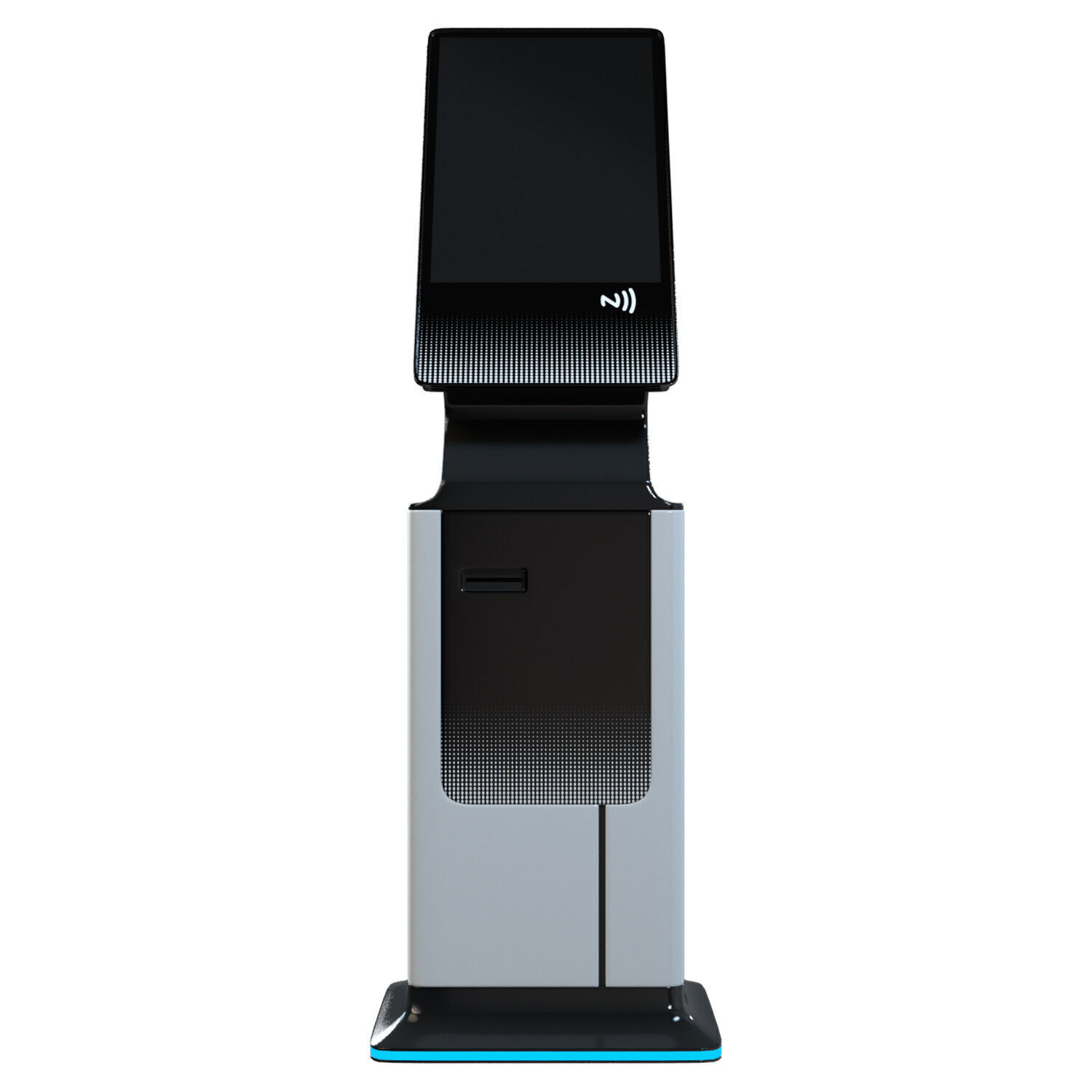 POS Terminal Blue Fire Low-poly 3D model_2