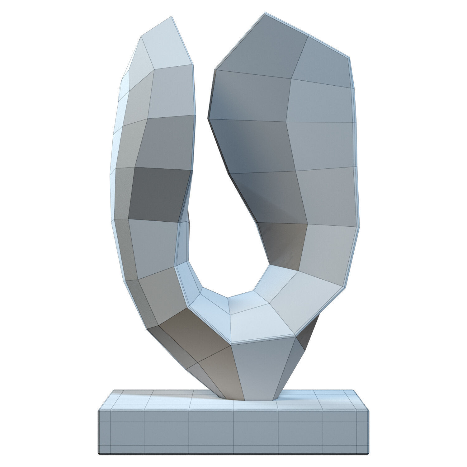 Sculpture In Flight Robert Fogell Low-poly 3D model_5