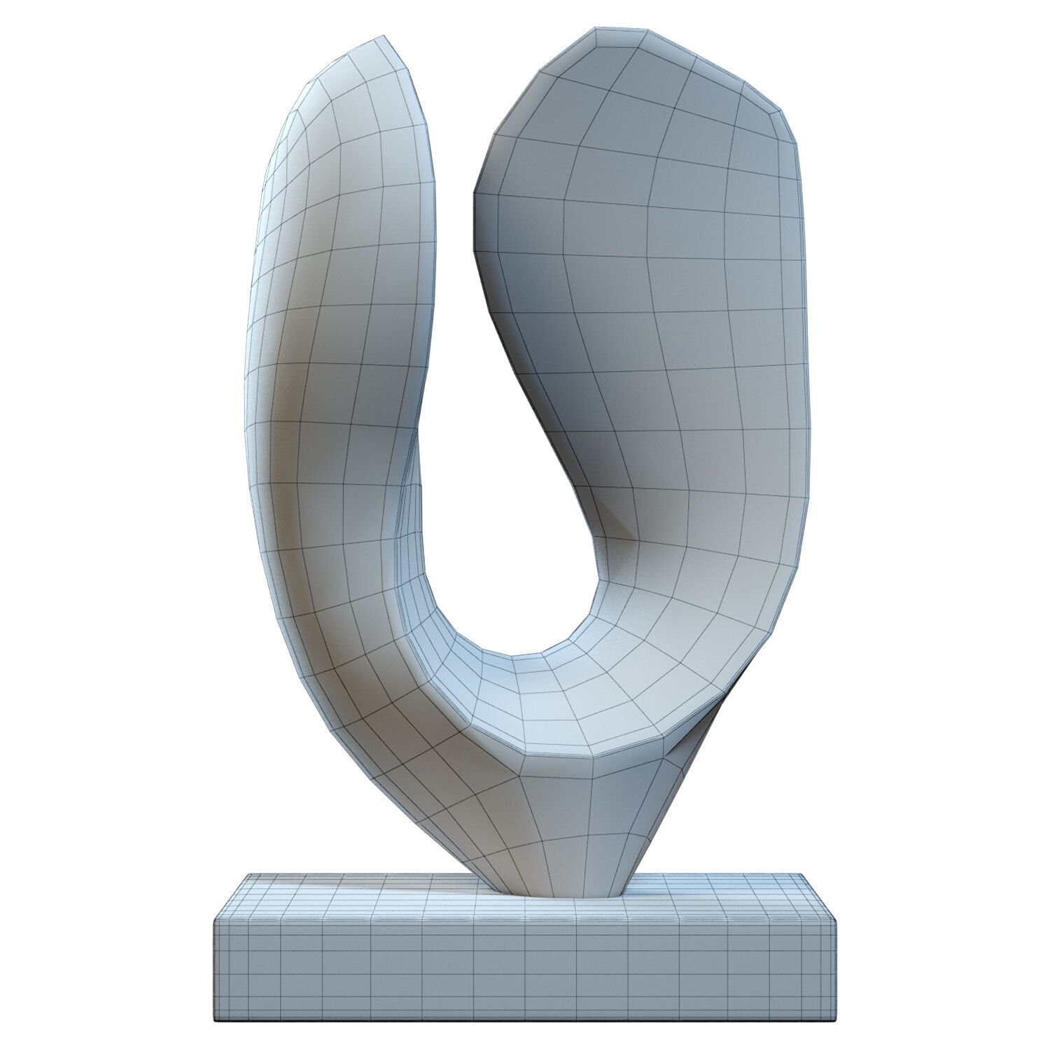 Sculpture In Flight Robert Fogell Low-poly 3D model_6