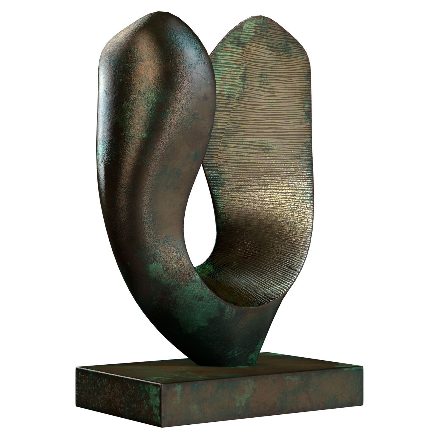 Sculpture In Flight Robert Fogell Low-poly 3D model_1