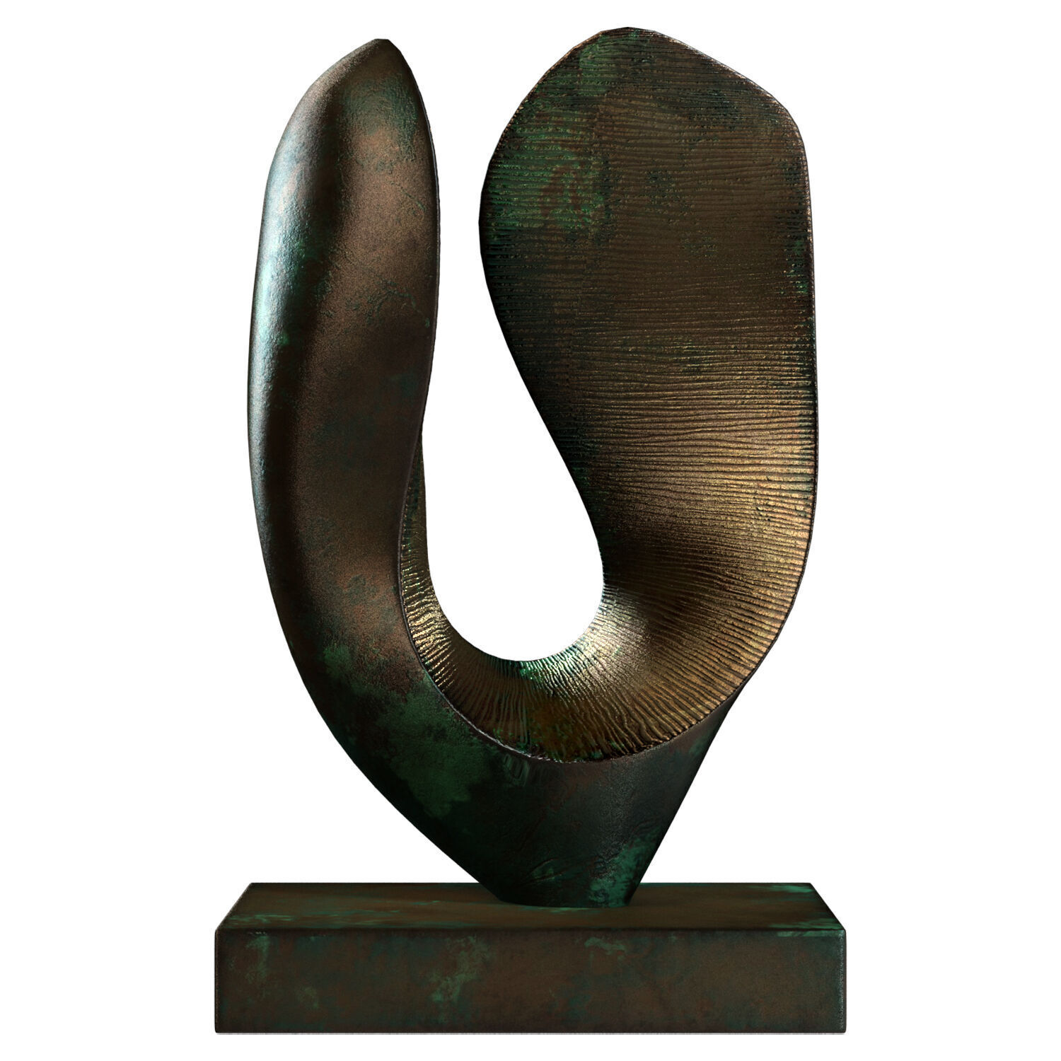 Sculpture In Flight Robert Fogell Low-poly 3D model_2