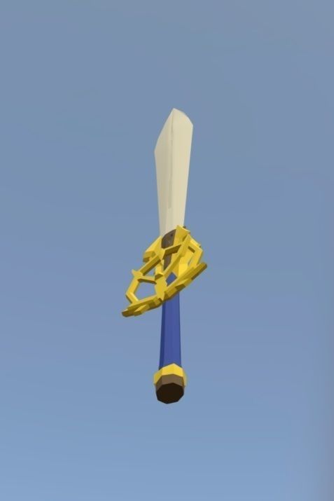 Sword Concept Low-poly 3D model_5