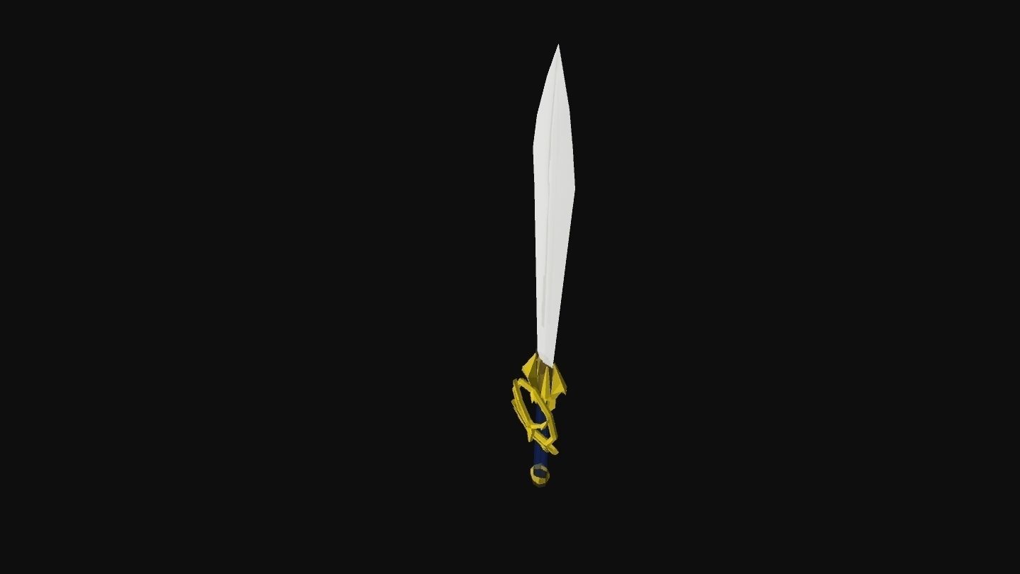 Sword Concept Low-poly 3D model_2