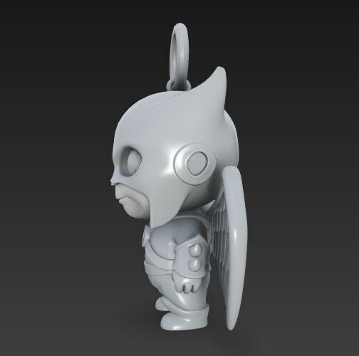 Cute Heroes Characters Keychain Collection Set of 6 3D print model_118