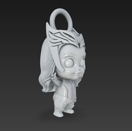 Cute Heroes Characters Keychain Collection Set of 6 3D print model_51