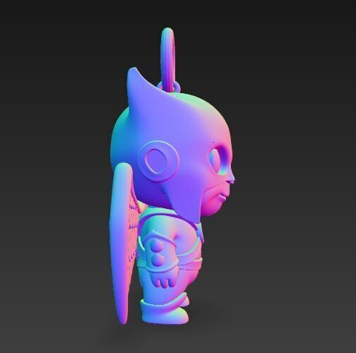 Cute Heroes Characters Keychain Collection Set of 6 3D print model_103