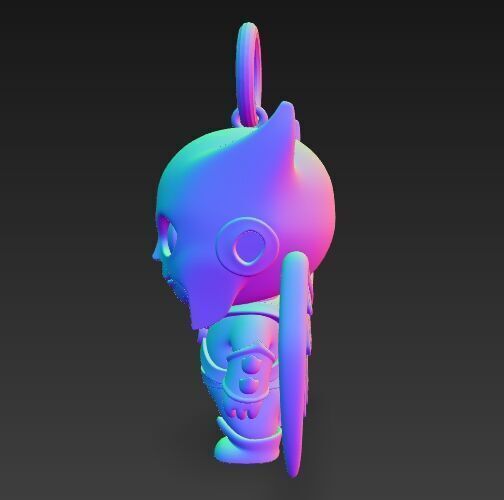 Cute Heroes Characters Keychain Collection Set of 6 3D print model_117