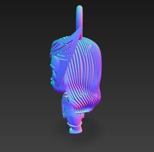 Cute Heroes Characters Keychain Collection Set of 6 3D print model_114