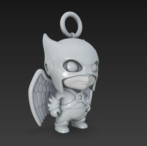 Cute Heroes Characters Keychain Collection Set of 6 3D print model_93