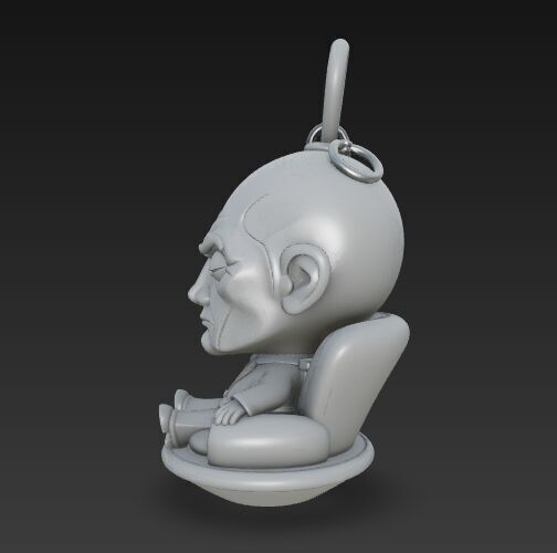 Cute Heroes Characters Keychain Collection Set of 6 3D print model_60