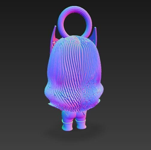 Cute Heroes Characters Keychain Collection Set of 6 3D print model_105