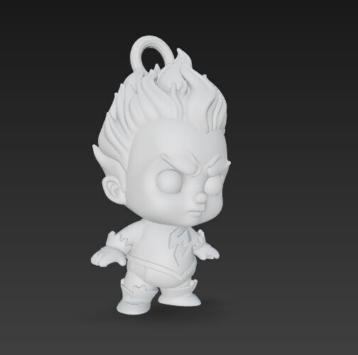 Cute Heroes Characters Keychain Collection Set of 6 3D print model_39