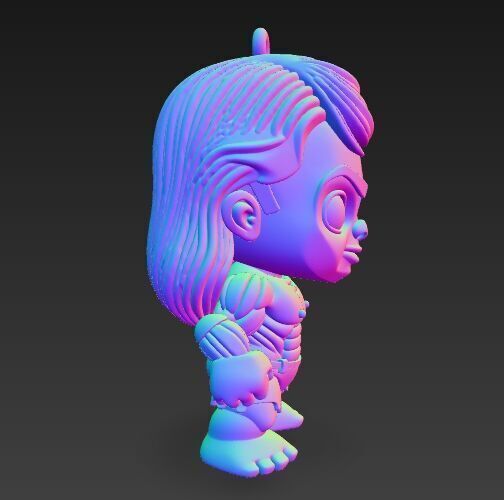 Cute Heroes Characters Keychain Collection Set of 6 3D print model_72