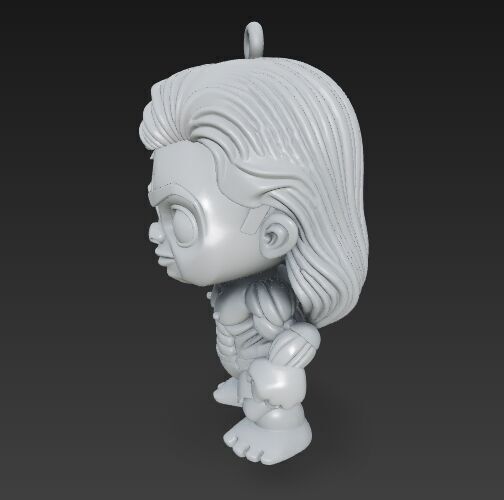 Cute Heroes Characters Keychain Collection Set of 6 3D print model_83