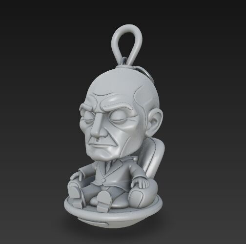 Cute Heroes Characters Keychain Collection Set of 6 3D print model_49