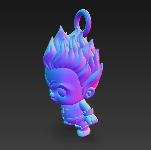 Cute Heroes Characters Keychain Collection Set of 6 3D print model_36