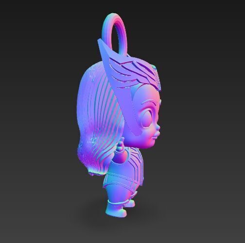 Cute Heroes Characters Keychain Collection Set of 6 3D print model_86