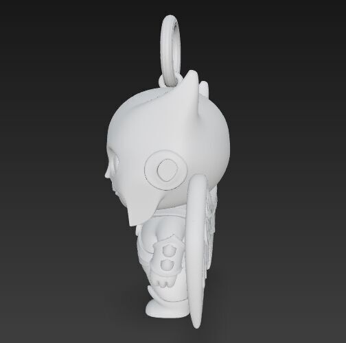 Cute Heroes Characters Keychain Collection Set of 6 3D print model_102