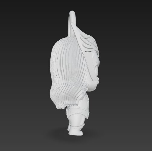 Cute Heroes Characters Keychain Collection Set of 6 3D print model_110