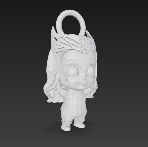 Cute Heroes Characters Keychain Collection Set of 6 3D print model_109