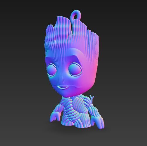 Cute Heroes Characters Keychain Collection Set of 6 3D print model_15