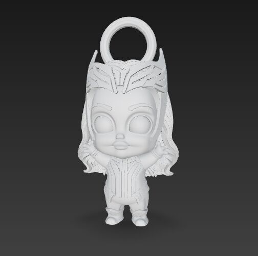 Cute Heroes Characters Keychain Collection Set of 6 3D print model_70