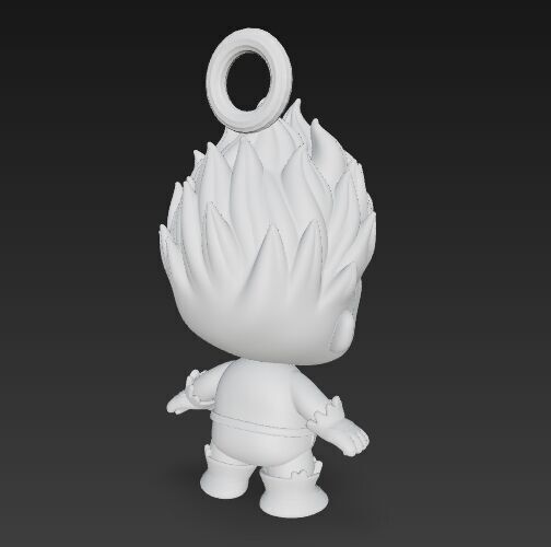 Cute Heroes Characters Keychain Collection Set of 6 3D print model_37