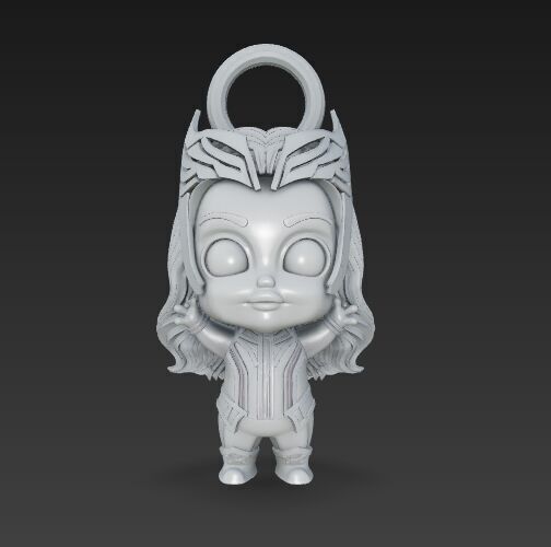 Cute Heroes Characters Keychain Collection Set of 6 3D print model_46