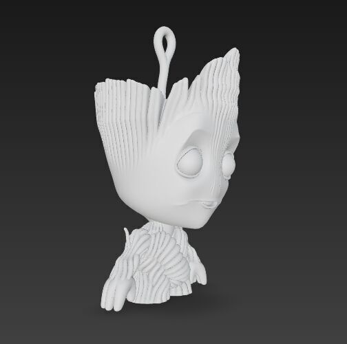 Cute Heroes Characters Keychain Collection Set of 6 3D print model_19